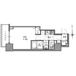 S-RESIDENCE谷町五丁目の物件間取画像